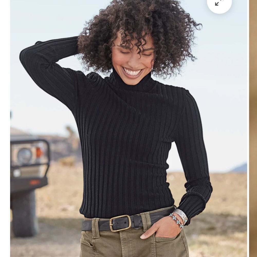 Sundance Legends true black Turtleneck sz L
